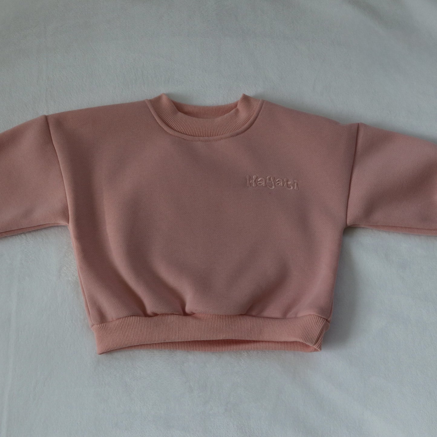 Oversized Children's Tracksuit - Fairy Pink