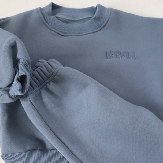 Oversized Children's Tracksuit - Cloudy Blue